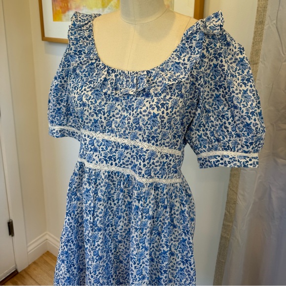 Pink City Prints Annie Mini Dress - Sky Rose - Picture 6 of 13